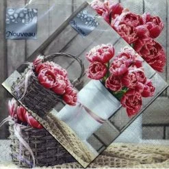 Decorline Peony Pink Lunch Napkins 20 Ct