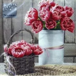 Decorline Peony Pink Lunch Napkins 20 Ct
