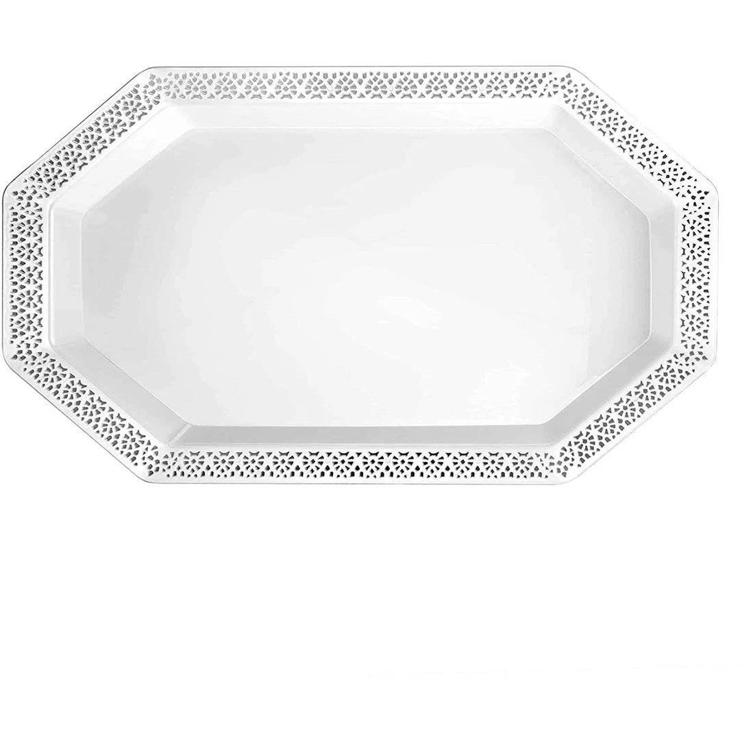 Lillian Pearl Lacetagon 12''X18'' Tray 2 Ct 3 Lillian Pearl Lacetagon 12''X18'' Tray 2 Ct