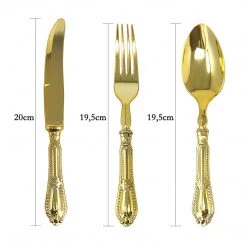 Decorline Clearance Sale SALE Luxury Baroque Collection Gold Spoons 12 Count