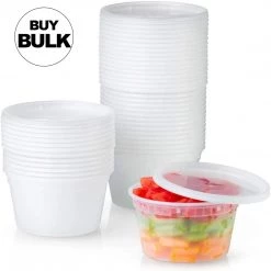 OnlyOneStopShop Heavy Duty Deli Food Storage Containers With Lids 16 OZ Deli Storage Containers