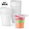 OnlyOneStopShop Heavy Duty Deli Food Storage Containers With Lids 32 OZ