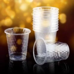 Decorline Clearance Sale SALE Decor Diamond Cups Clear 8 Oz 25 Count