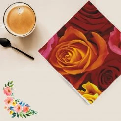 Decorline Ecuador Roses Lunch Napkins 20 Ct