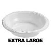 Blue Sky White Lightweight Extra Large Soup Bowls 18 Oz Plastic Bowls