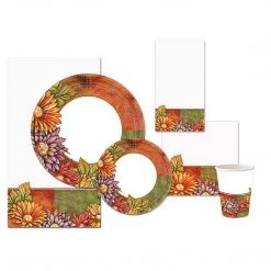 Hanna K Floral Art Premium Heavyweight Dinner Paper Plates 7