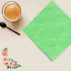 Decorline SALE Fiorentina Light Green Lunch Napkins 20 Count