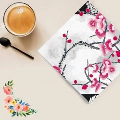 Nicole Fantini Collection Flowers #34 Disposable Lunch Paper Napkins 20 Ct 6 Nicole Fantini Collection Flowers #34 Disposable Lunch Paper Napkins 20 Ct
