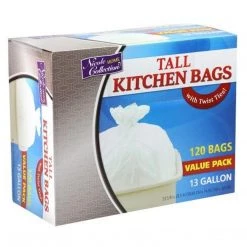 Nicole Collection Nicole Home Collection Premium Heavy Weight Plastic White Trash Bag 13 GAL