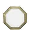 Lillian Gold Rim Lacetagon Pearl Plate 7.25" Elegant Plates