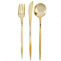 Decorline Orchid Collection Dinner Plate Black & Gold Novelty Tableware Package Set