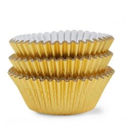 Blue Sky Simcha Gold Baking Cups Standard Size 72 Ct