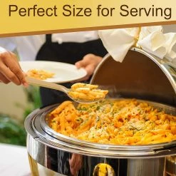 Lillian Serving Set 1 Fork & 2 Spoon Polished Gold 10