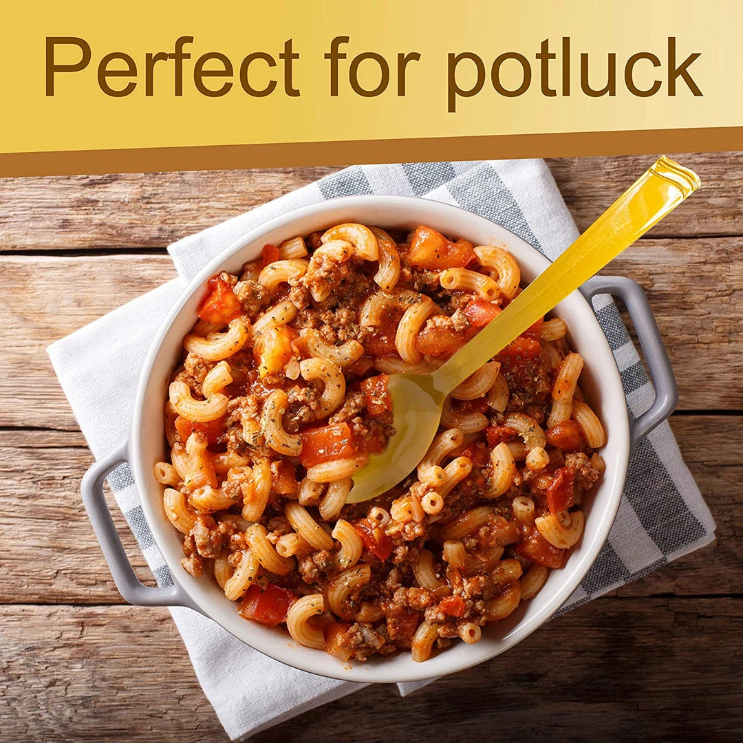 Serving Utensils Lillian Tablesetting Polished Plastic Serving Spoon Gold 10" 2 Serving Utensils Lillian Tablesetting Polished Plastic Serving Spoon Gold 10"