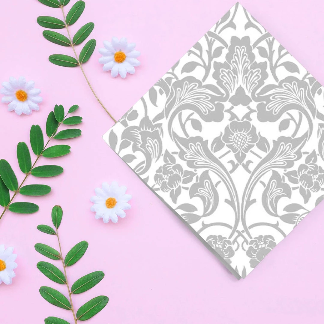 Nicole Fantini Collection Grey Frost Disposable Lunch Paper Napkins 20 Ct 4 Nicole Fantini Collection Grey Frost Disposable Lunch Paper Napkins 20 Ct