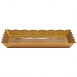 Hanna K Elegant Trays 12" X 18" Gold Rectangular Tray