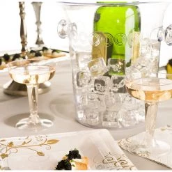 Hanna K Server Pitcher 4 Quart Clear Plastic Ice Bucket