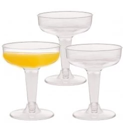 Hanna K Signature Hanna K. Signature Elegant Plastic Champagne Heavyweight Plastic Cup 4 Oz Elegant Cups
