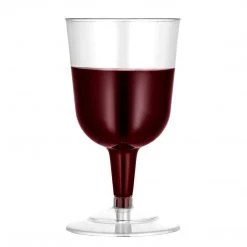 Hanna K Signature Elegant Cups Hanna K. Signature Premium Heavy Weight Plastic Clear Wine Glasses 5oz