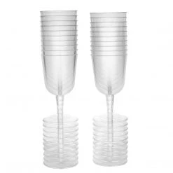 Hanna K Signature Elegant Cups Hanna K. Signature Premium Heavy Weight Plastic Clear Wine Glasses 5oz