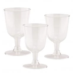 Hanna K Signature Elegant Cups Hanna K. Signature Plastic Wine Glasses Heavyweight Tulip 5 Oz