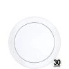 Hanna K Signature Buffet Heavyweight Plastic Plate Clear 6" Elegant Plates