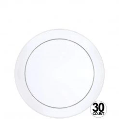 Hanna K Signature Buffet Heavyweight Plastic Plate Clear 6" Elegant Plates