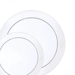 Hanna K Signature Buffet Heavy Weight Plastic Plate Clear 9