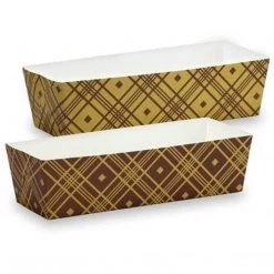Hanna K Baking Cups Premium Quality Paper Brown Tan Baking Pan 7"x2.5"x2" 6CT