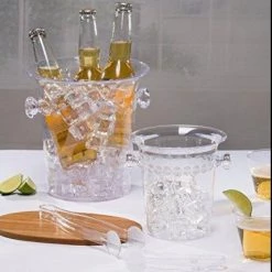 Hanna K Server Pitcher 4 Quart Clear Plastic Ice Bucket