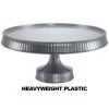 Lillian Premium Extra Heavyweight Silver Cake Plastic Stands 10.5"