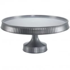 Lillian Premium Extra Heavyweight Silver Cake Plastic Stands 10.5"