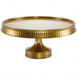 Lillian Elegant Trays Premium Extra Heavyweight Gold Cake Plastic Stands 10.5"