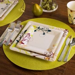 Lillian Elegant Cutlery Plastic Cutlery Silverware Heavyweight Disposable Flatware, Plastic Cutlery 144 Piece Combo Pack - 36 Of Each Fork, Knife, Teaspoon, Soup Spoon