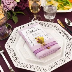 Lillian Elegant Cutlery Plastic Cutlery Silverware Heavyweight Disposable Flatware, Plastic Cutlery 144 Piece Combo Pack - 36 Of Each Fork, Knife, Teaspoon, Soup Spoon