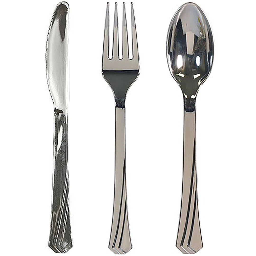 Hanna K Signature Hanna K. Signature Polished Plastic Soupspoons Silver 4 Hanna K Signature Hanna K. Signature Polished Plastic Soupspoons Silver