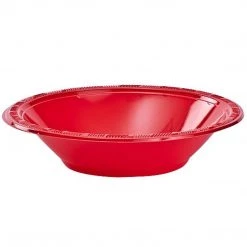 Hanna K. Signature Plastic Bowl Red 12 Oz Plastic Bowls