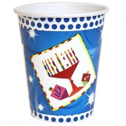 Hanna K Paper Cup Happy Chanukah Hot Cold 9 OZ