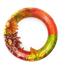 Hanna K Floral Art Premium Heavyweight Dinner Paper Plates 7"
