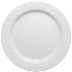 Decorline Clearance Sale SALE Hammered Collections Dinner Plate White White 10.25" 10 Count