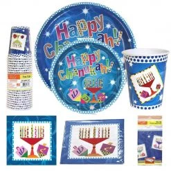 Hanna K Signature Hanna K. Signature Happy Chanukah Paper Plates 10.25
