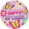 Hanna K Signature SALE Hanna K. Signature Bday Butterfly Plates 7" 36 Count Birthday Party