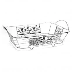 Hanna K. Signature Elements Decorative Disposable Aluminum Pan Holder 1/2 Size