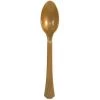 Hanna K Signature Plastic Cutlery Hanna K. Signature Heavy Gold Plastic Teaspoon