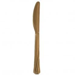 Hanna K Signature Hanna K. Signature Heavy Plastic Knife Gold