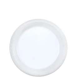 Hanna K Signature Hanna K. Signature Heavy Weight Plastic Plates White 7"