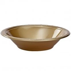 Hanna K Signature Hanna K. Signature Plastic Bowl Gold 15 Oz