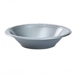 Hanna K. Signature Plastic Bowl Silver 15 Oz