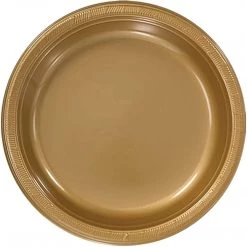 Hanna K Signature Hanna K. Signature Plastic Plates Gold 10"