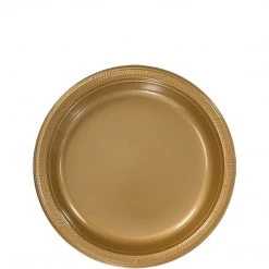 Hanna K Signature Hanna K. Signature Plastic Plates Gold 7"